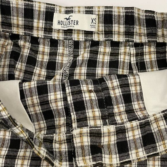 New! Hollister| XSmall Has Stretch Cotton Plaid Mini Skirt - Picture 11 of 12